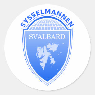 regulatorn Svalbard, norge Runt Klistermärke