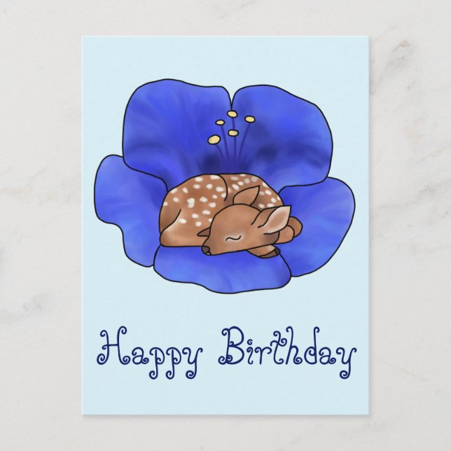 Reh i Blüte Vykort (Framsida)