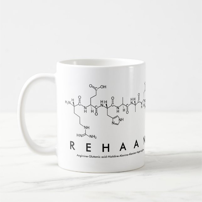 Rehaan peptide namn mugg (Vänster)