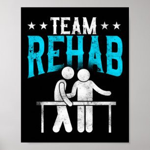 Rehab, assistentgrupp för fysisk terapi poster