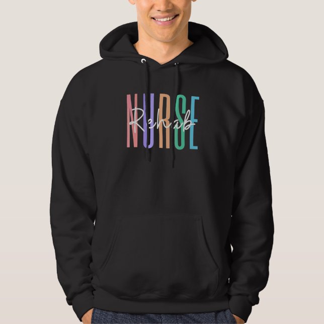 Rehab Nurse Rehabilitation Rn Psychianny 1 Hoodie (Framsida)