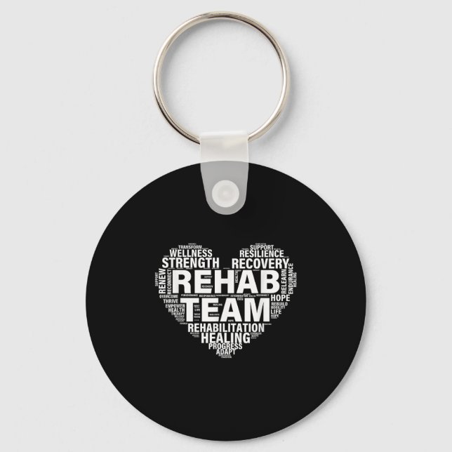 Rehab Team PhysiTherapy Rehabilitation Awarene Nyckelring (Framsida)