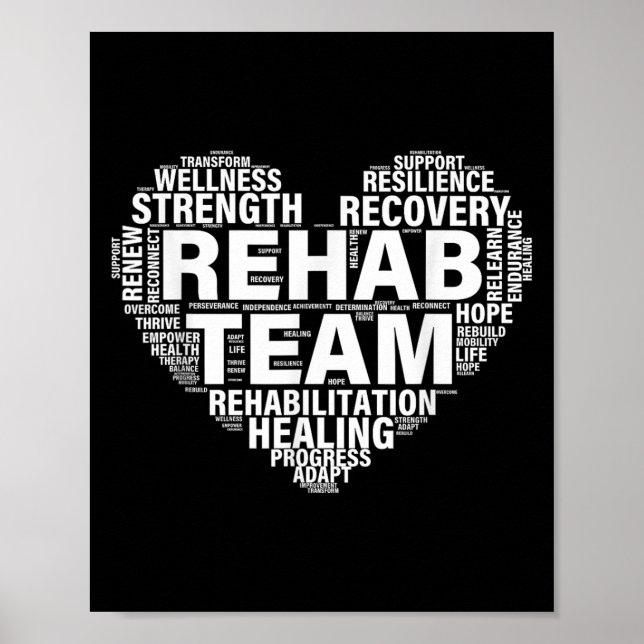 Rehab Team PhysiTherapy Rehabilitation Awarene Poster (Framsidan)