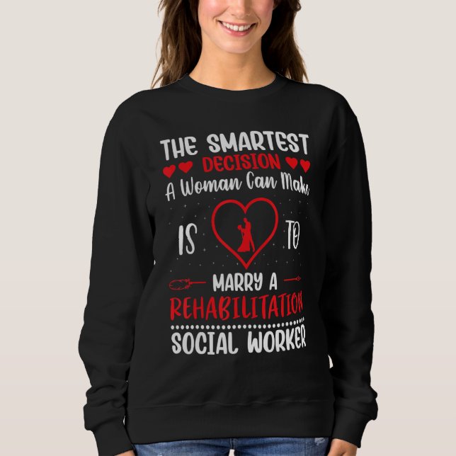 Rehabilitation Social Worker Occupation Job Rehab_ T Shirt (Framsida)