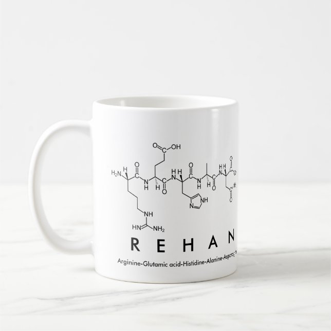Rehan peptide namn mugg (Vänster)