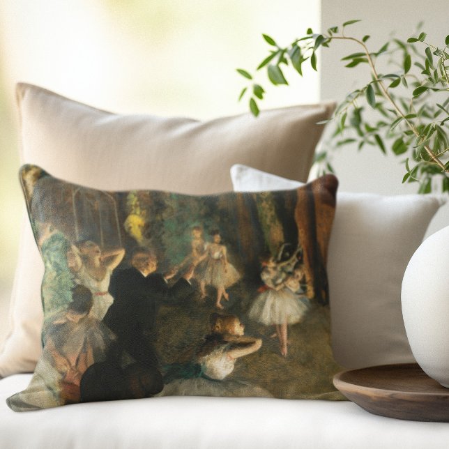 Rehearingen av Ballet Onstage, Degas Art Prydnadskudde (Skapare uppladdad)