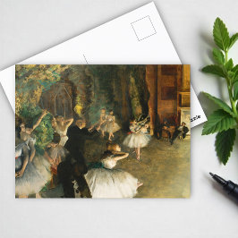 Rehearingen av Ballet Onstage, Degas Art Vykort