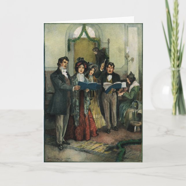 "Rehearings of the jul Hymns" Greeting Card Helgkort (Framsida)