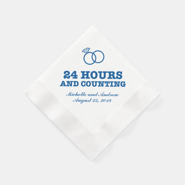 Rehearsal Dinner | 24 timmar och räkning Pappersservett (Hörn)