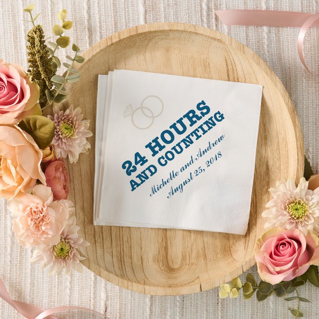 Rehearsal Dinner | 24 timmar och räkning Pappersservett (Skapare uppladdad)