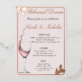 Rehearsal Dinner Blommigt Toast, 