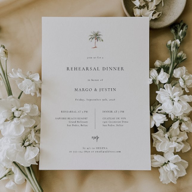 Rehearsal Dinner för Beach-bröllopet i handflatan  Meddelande (Skapare uppladdad)