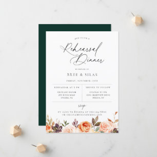 Rehearsal Dinner för Blommigt på våren Meddelande