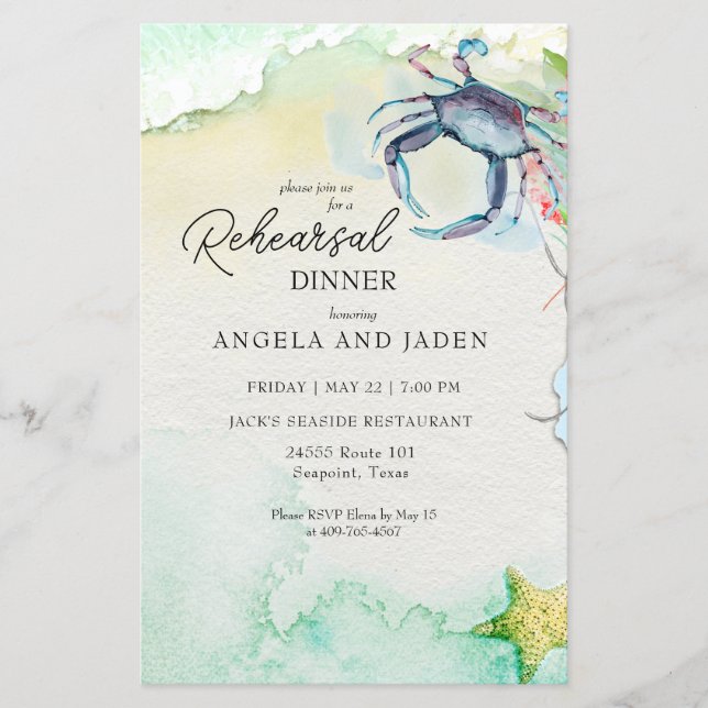 Rehearsal Dinner för budgeterade sjömansfartyg, Ma (Framsida)