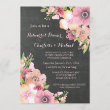 Rehearsal Dinner för Rosa Blommigt i Rustic Chalkb