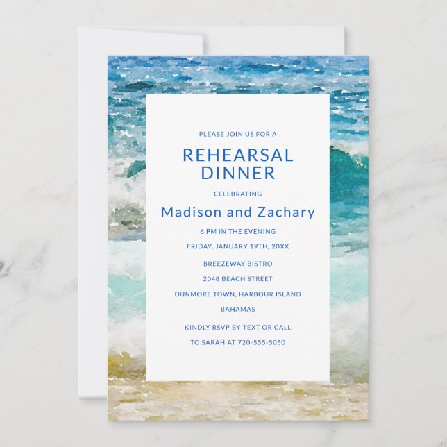 Rehearsal Dinner för tropisk bågslassling (Framsida)