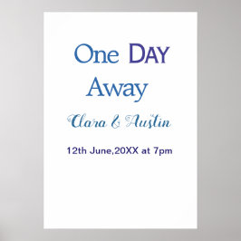 Rehearsal dinner One day away night before name da Poster