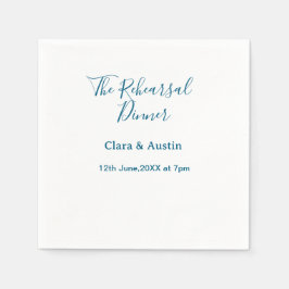 Rehearsal dinner the night before simple minimal m pappersservett