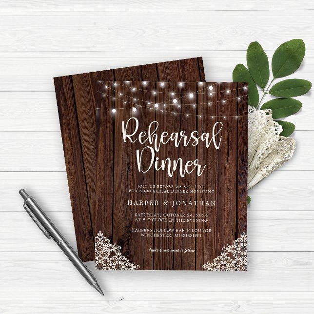 Rehearsal för budgeteringen Wood String Ljus Snöre (Skapare uppladdad)