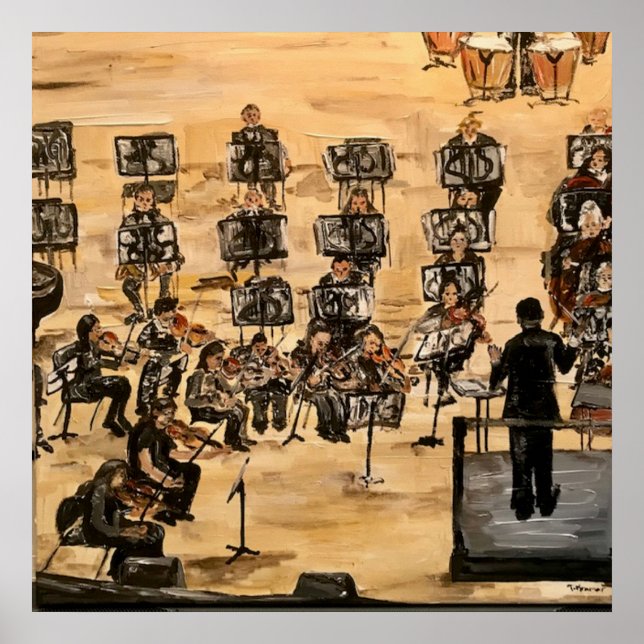 "Rehearsal" i akrylat Poster (Framsidan)