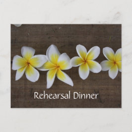 Rehearsal-inbjudningar från Frangipani Bröllop Inbjudan Vykort
