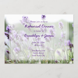 Rehearsal-inbjudningar till Lavender Bohemian Bröl Inbjudningar
