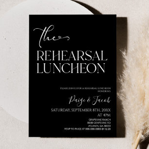 Rehearsal Luncheon Bröllop Rehearsal Luncheon Inbjudningar