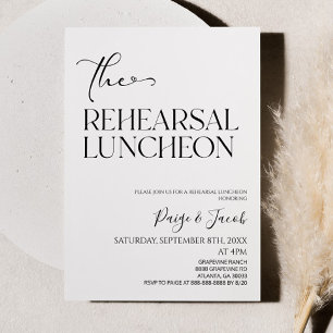 Rehearsal Luncheon Bröllop Rehearsal Luncheon Inbjudningar