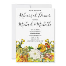 Rehearsal Middag för Blommigt på rustik höst