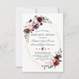 Rehearsal-middag för Guld i den  Blommigten i Luxu Inbjudningar