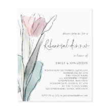 Rehearsal-middag för papper vattenfärg Tulip Bröll