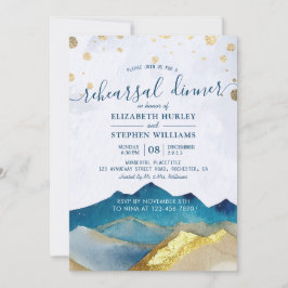 Rehearsal-middagen Bröllop i Guld-bergen Inbjudningar
