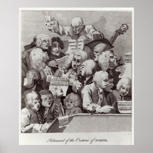 Rehearsal of the Oratorio of Judith, 1734 Poster