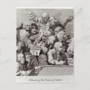 Rehearsal of the Oratorio of Judith, 1734 Vykort