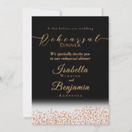 Rehearsal om elegant Guld Ro Black Bröllop