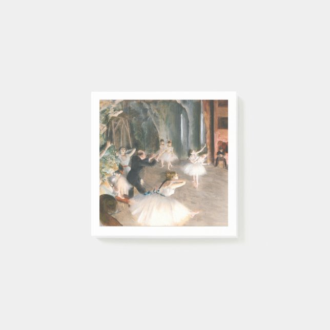Rehearsal Onstage (1874) Edgar degas Post-it Block (Framsida)