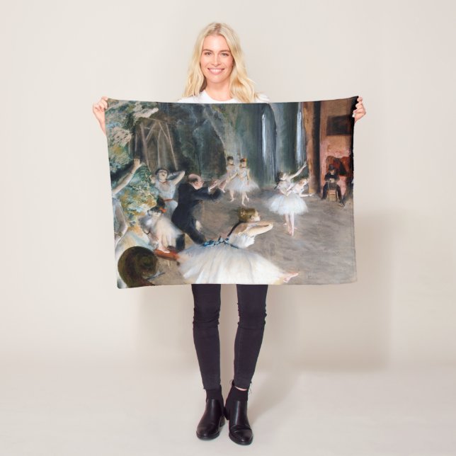 Rehearsal Onstage, Edgar Degas Fleecefilt (På plats)