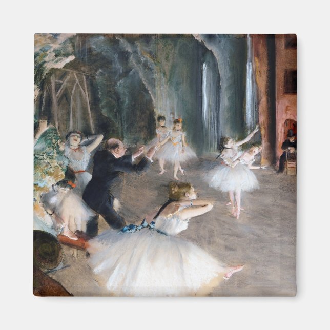 Rehearsal Onstage, Edgar Degas Magnet (Framsidan)
