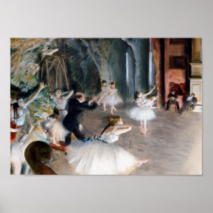 Rehearsal Onstage, Edgar Degas Poster