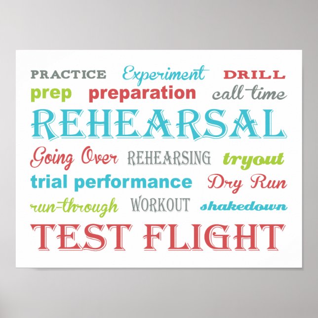 Rehearsal Poster (Framsidan)