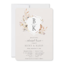 Rehearsal-Vapensköld för monogram vattenfärgad 