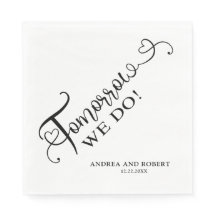 Rehearsdag i morgon, vi gör Bröllop