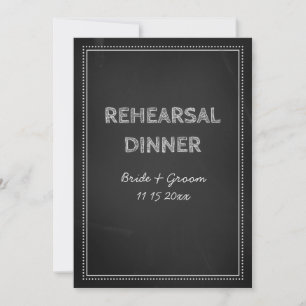Rehearssalen i Bröllop i Chalkboard Party Inbjudningar