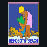 RehoBåde Beach Art Deco Mamma Child Poster<br><div class="desc">RehoBåde Beach Art Deco</div>