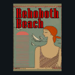 RehoBåde Beach Art Deco Poster<br><div class="desc">RehoBåde Beach Art Deco</div>