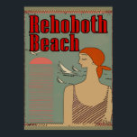 RehoBåde Beach Art Deco Poster<br><div class="desc">RehoBåde Beach Art Deco</div>