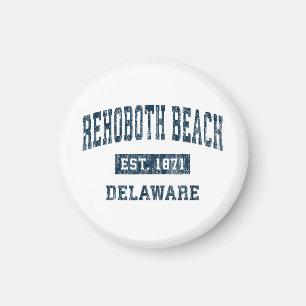 RehoBåde Beach Delaware DE Vintage Sports Design N Magnet