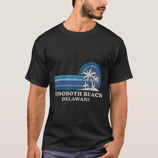 RehoBåde Beach Delaware Family Summer Vacation Vin T Shirt (Framsida)