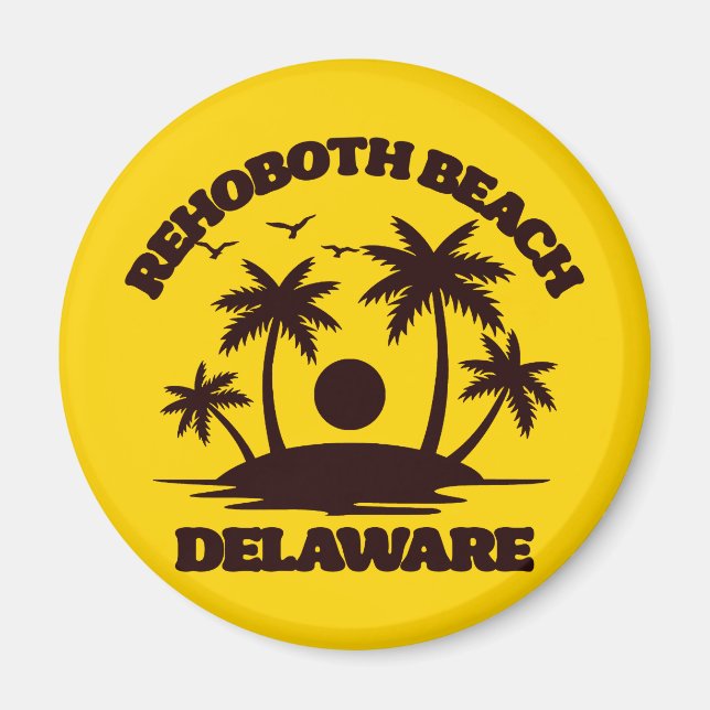 RehoBåde Beach Delaware Magnet (Framsidan)