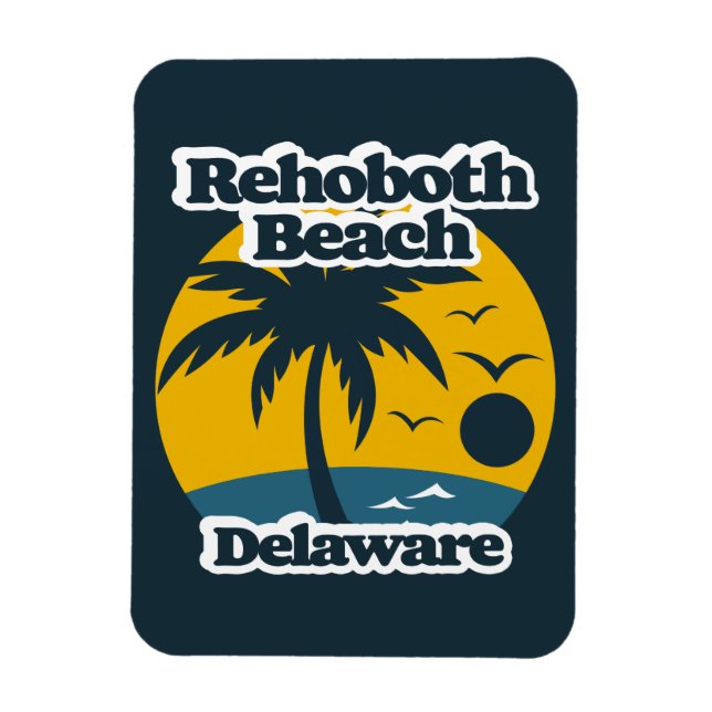 RehoBåde Beach Delaware Magnet (Vertikal)
